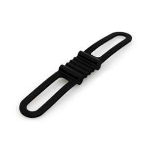 10 PCS High Elastic Silicone Straps Bicycle Fixed Strap Car Light Beam, Size: One Size(Black) (OEM)