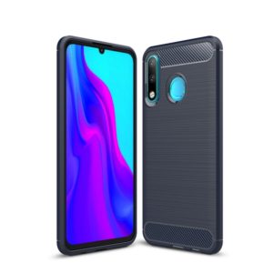 Brushed Texture Carbon Fiber TPU Case for Huawei P30 Lite (Navy Blue) (OEM)
