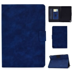 For Kindle Fire HD8 (2020) Cowhide Texture Horizontal Flip Leather Case with Holder & Card Slots & Sleep / Wake-up Function(Blue) (OEM)