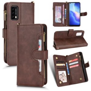 For Blackview A90 Litchi Texture Zipper Leather Phone Case(Brown) (OEM)