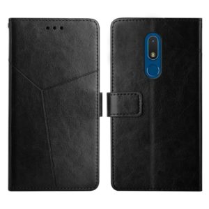 For Nokia C3 Y Stitching Horizontal Flip Leather Phone Case(Black) (OEM)