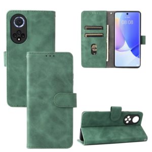 For Huawei nova 9 Skin Feel Magnetic Buckle Calf Texture PU Phone Case(Green) (OEM)