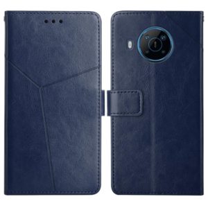 For Nokia X100 Y Stitching Horizontal Flip Leather Phone Case(Blue) (OEM)