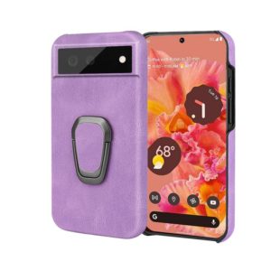 For Google Pixel 6 Ring Holder PU Phone Case(Purple) (OEM)