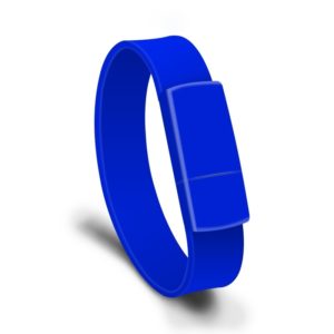 MicroDrive 8GB USB 2.0 Fashion Bracelet Wristband U Disk (Blue) (MicroDrive) (OEM)