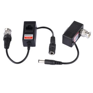 2 PCS HD 213A Coaxial CVI/TVI/AHD Video Audio Power Balun Transceiver (OEM)