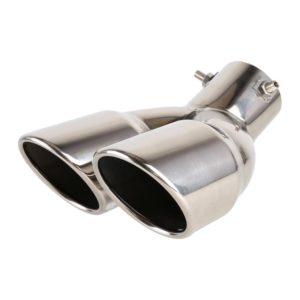 Universal Car Styling Stainless Steel Elbow Exhaust Tail Muffler Tip Pipe, Inside Diameter: 7.2cm (Silver) (OEM)