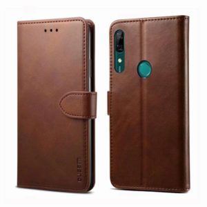 For Huawei Y9 Prime (2019) GUSSIM Business Style Horizontal Flip Leather Case with Holder & Card Slots & Wallet(Brown) (GUSSIM) (OEM)