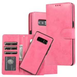 For Samsung Galaxy Note8 Retro 2 in 1 Detachable Magnetic Horizontal Flip TPU + PU Leather Case with Holder & Card Slots & Photo Frame & Wallet(Pink) (OEM)