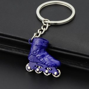 Creative Simulation Skates Keychain Personalized Pendant Gift(Blue) (OEM)
