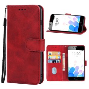 Leather Phone Case For Meizu M5c(Red) (OEM)