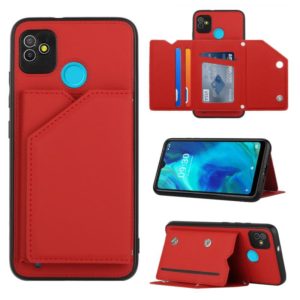 For Tecno Pop5 Skin Feel PU + TPU + PC Phone Case(Red) (OEM)