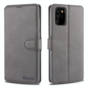For Samsung Galaxy Note20 Ultra AZNS Calf Texture Horizontal Flip Leather Case with Holder & Card Slots & Wallet & Photo Frame(Grey) (AZNS) (OEM)