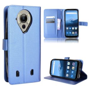 For Oukitel WP16 Diamond Texture Leather Phone Case(Blue) (OEM)