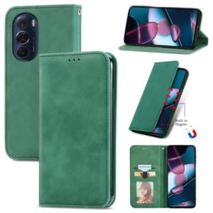 For Motorola Edge X30 Retro Skin Feel Magnetic Horizontal Flip Leather Phone Case(Green) (OEM)