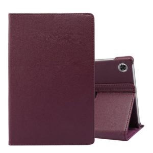 For Lenovo Tab M10 Plus 10.3 360 Degree Rotation Litchi Texture Flip Leather Case with Holder(Purple) (OEM)