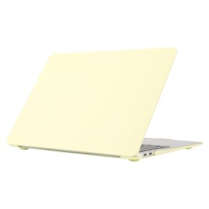 Cream Style Laptop Plastic Protective Case For MacBook Pro 16.2 inch A2485 2021(Cream Yellow) (OEM)