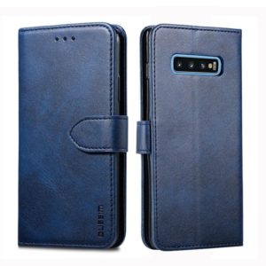 For Galaxy S10+ GUSSIM Business Style Horizontal Flip Leather Case with Holder & Card Slots & Wallet(Blue) (GUSSIM) (OEM)