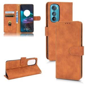 For Motorola Edge 30 Skin Feel Magnetic Flip Leather Phone Case(Brown) (OEM)