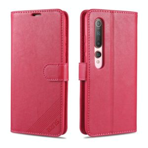 For Xiaomi Mi 10 / 10 Pro AZNS Sheepskin Texture Horizontal Flip Leather Case with Holder & Card Slots & Wallet(Red) (AZNS) (OEM)