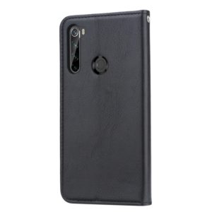 For Xiaomi Redmi Note 8T Knead Skin Texture Horizontal Flip Leather Case with Photo Frame & Holder & Card Slots & Wallet(Black) (OEM)