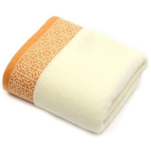 Twist-Free Plain Window Shade Bath Towel(Yellow) (OEM)