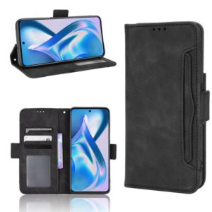 For OnePlus Ace 5G / 10R Skin Feel Calf Texture Card Slots Leather Phone Case(Black) (OEM)
