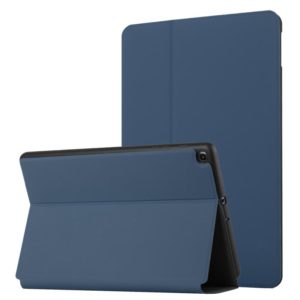 For Samsung Galaxy Tab A 10.1 2019 T515/T510 Dual-Folding Horizontal Flip Tablet Leather Case with Holder (Royal Blue) (OEM)