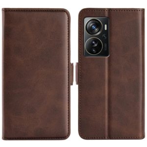 For ZTE Axon 40 Pro Dual-side Magnetic Buckle Horizontal Flip Leather Phone Case(Brown) (OEM)