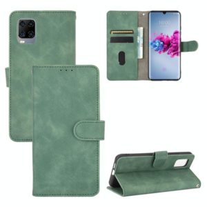 For ZTE Axon 11 5G Solid Color Skin Feel Magnetic Buckle Horizontal Flip Calf Texture PU Leather Case with Holder & Card Slots & Wallet(Green) (OEM)