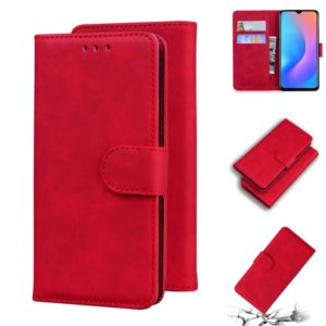 For Blackview A60 Pro Skin Feel Pure Color Flip Leather Phone Case(Red) (OEM)