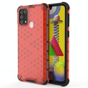 For Samsung Galaxy M31 Shockproof Honeycomb PC + TPU Case(Red) (OEM)