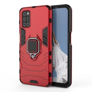 For OPPO A52 PC + TPU Shockproof Protective Case with Magnetic Ring Holder(Red) (OEM)