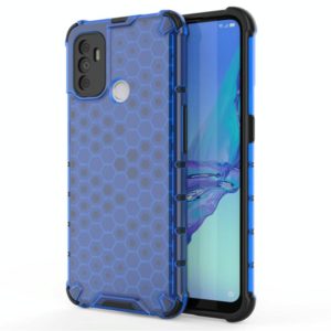 For OPPO A53 2020 Shockproof Honeycomb PC + TPU Case(Blue) (OEM)