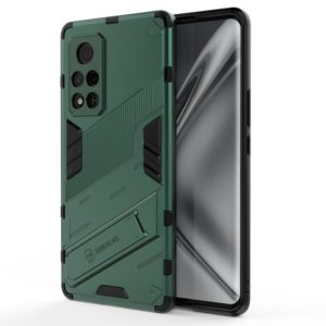 For Honor V40 Punk Armor 2 in 1 PC + TPU Shockproof Case with Invisible Holder(Green) (OEM)