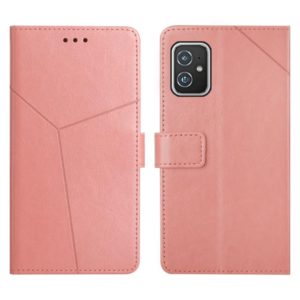 For Asus Zenfone 8 Y Stitching Horizontal Flip Leather Phone Case(Rose Gold) (OEM)