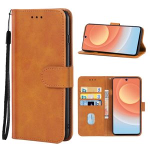 For Tecno Camon 19 Pro Leather Phone Case(Brown) (OEM)