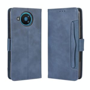 For Nokia 8.3 5G Wallet Style Skin Feel Calf Pattern Leather Case ，with Separate Card Slot(Blue) (OEM)