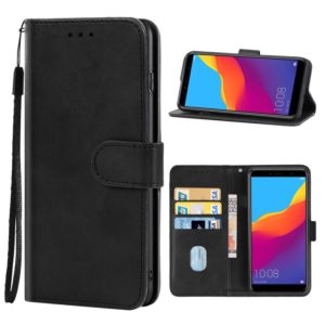 Leather Phone Case For Honor 7A Pro(Black) (OEM)