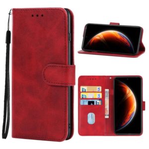 Leather Phone Case For Infinix Zero X(Red) (OEM)