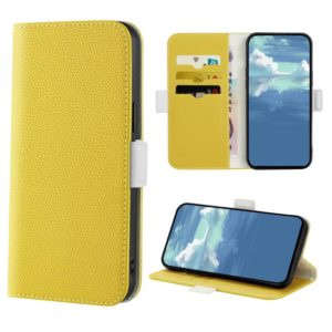 For Nokia G21 Candy Color Litchi Texture Leather Phone Case(Yellow) (OEM)