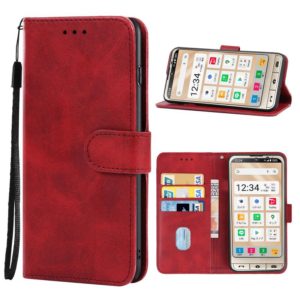 For Sharp Aquos Sense 6/SHG05/SH-54B/Sense 6S/SHG07 Leather Phone Case(Red) (OEM)