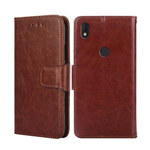 For Alcatel Axel / Lumos Crystal Texture Leather Phone Case(Brown) (OEM)