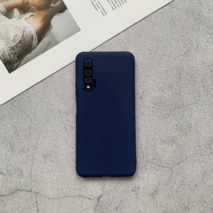 For Huawei Nova 6 Shockproof Frosted TPU Protective Case(Dark Blue) (OEM)