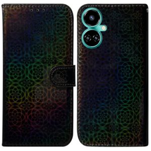For Tecno Camon 19 Pro 5G Colorful Magnetic Buckle Leather Phone Case(Black) (OEM)
