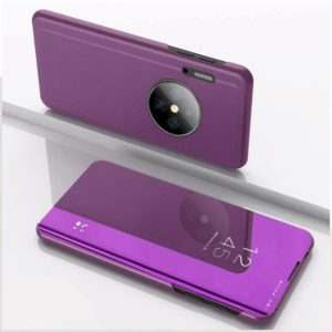 For Huawei Y9a 2020/Enjoy 20 Plus Plated Mirror Horizontal Flip Leather Case with Holder(Purple) (OEM)