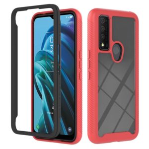 For TCL 30 XE 5G Starry Sky Solid Color Series PC + TPU Phone Case(Red) (OEM)