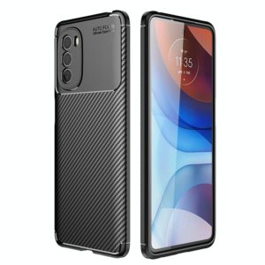 For Motorola Moto G41 Carbon Fiber Texture TPU Phone Case(Black) (OEM)