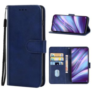 For Wiko View5 Plus Leather Phone Case(Blue) (OEM)