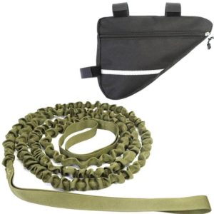 Bicycle Trailer Rope Parent-Child Tensile Traction Rope(Army Green + Triangle Bag) (OEM)